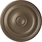 Ekena Millwork Devon Ceiling Medallion (Fits Canopies up to 3 5/8"), Hand-Painted Warm Silver, 15 3/4"OD x 1 1/2"P CM15DEWSS - alternate 1